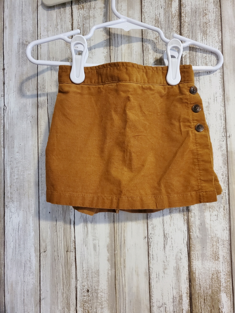 24M Girls' Corduroy Skort with Side Buttons